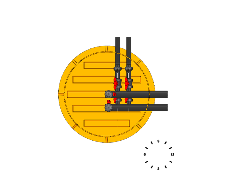 Verteilerschacht S - 2 Solekreise