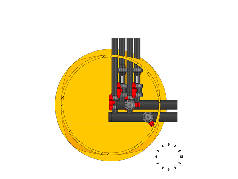 Verteilerschacht XS - 2 Solekreise