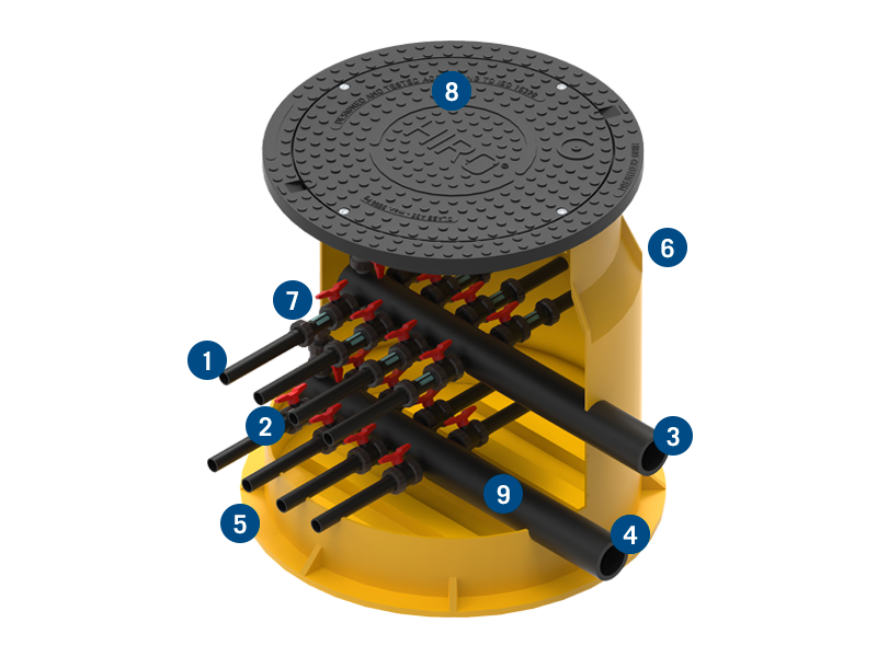 Verteilerschacht S konfigurierbar