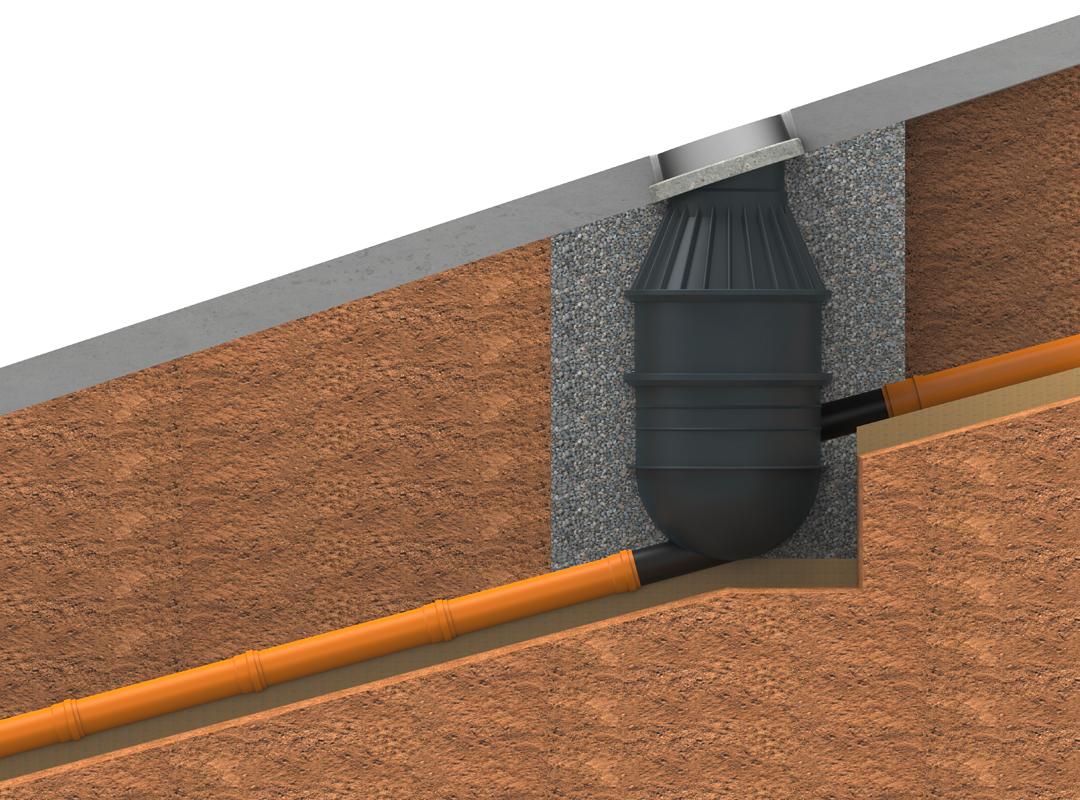 Energieumwandlerschacht Einbaubild