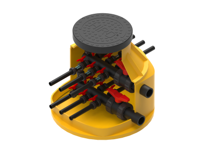 Verteilerschacht XS mit Hauptabsperrung